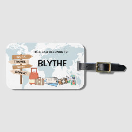 Etiqueta de la bolsa de viaje del personalizado - 