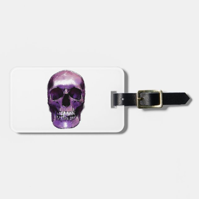Etiqueta de la bolsa de viaje Skull (Frente Horizontal)