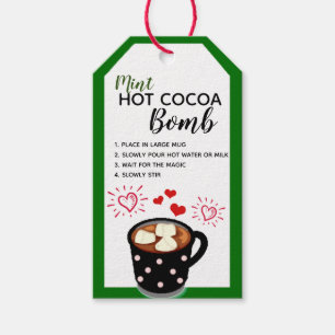 Etiqueta de la bomba de cocoa caliente de la fábri