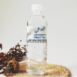 Etiqueta de la botella de agua de cumpleaños para