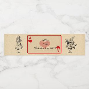 Etiqueta de la botella de agua del cumpleaños,