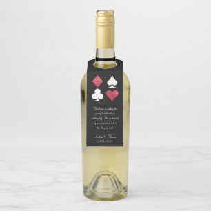 Etiqueta de la botella de bienvenida del Boda de P