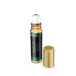 Etiqueta de la botella de perfume de Relieve metal