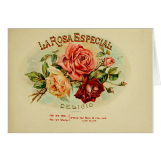 Etiqueta de la caja de puros de vintage