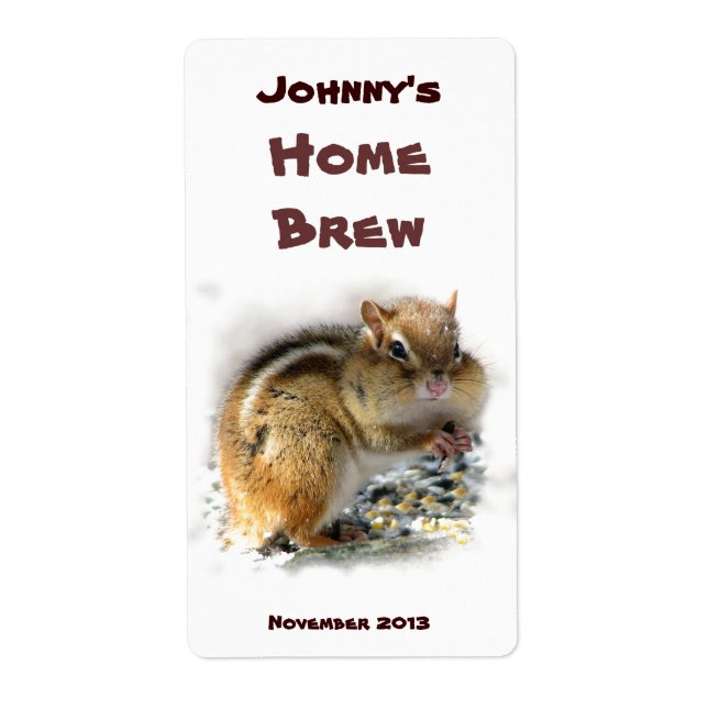 Etiqueta de la cerveza de Chipmunk (Frente)