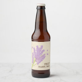 ETIQUETA DE LA CERVEZA - lavanda, púrpura, flor, f