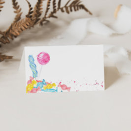 Etiqueta de la comida del bufé de la tienda de dul