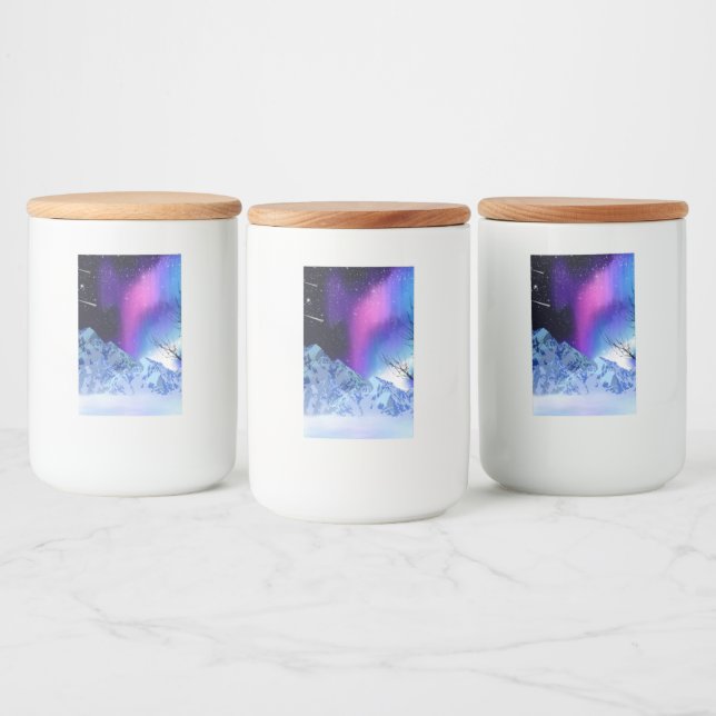 Etiqueta de la comida Winter Wonderlights (Botellas)