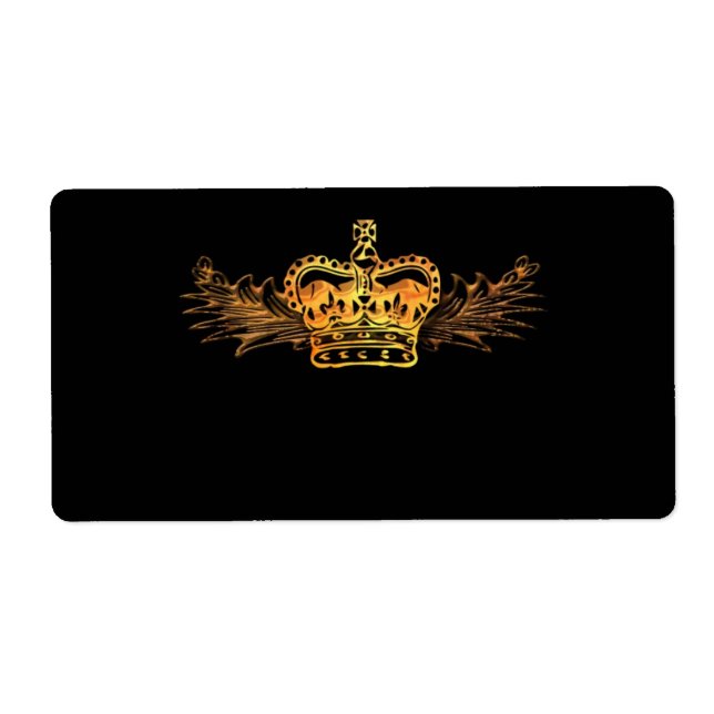 Etiqueta de la corona de oro (Frente)