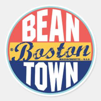 Etiqueta de la cosecha de Boston