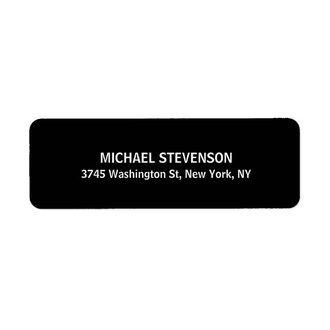 Etiqueta de la dirección de devolución clásica ele (Frente)