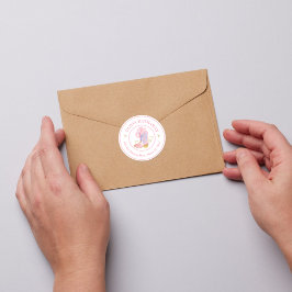 Etiqueta de la dirección de devolución de Cowgirl