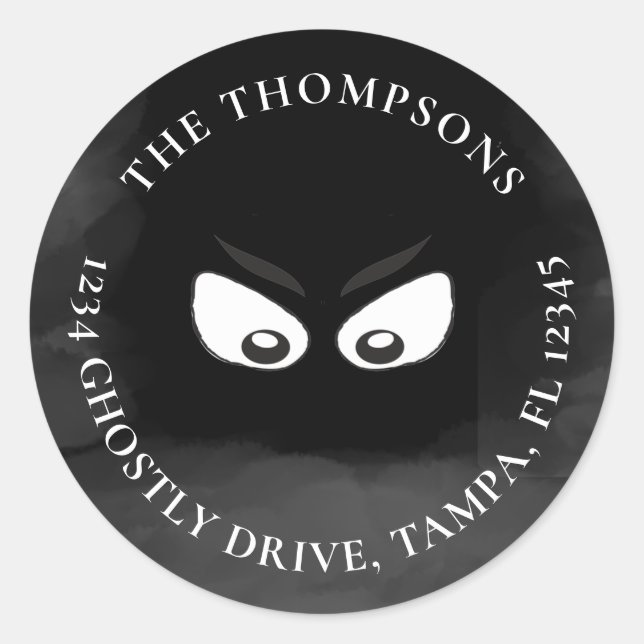 Etiqueta de la dirección de devolución de ghost de (Anverso)