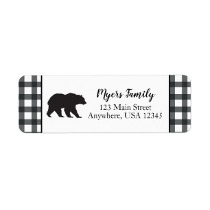 Etiqueta de la dirección de devolución de la ban