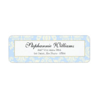 Etiqueta de la dirección de devolución de la boda 