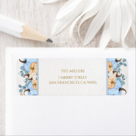 Etiqueta de la dirección de devolución de la ducha