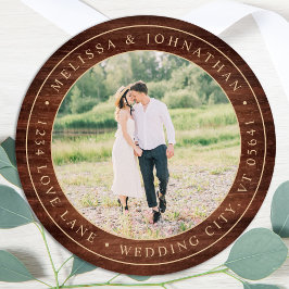 Etiqueta de la dirección de devolución de la foto 