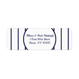 Etiqueta de la dirección de devolución de las pinz