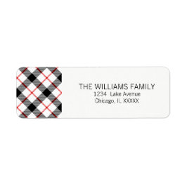 Etiqueta de la dirección de devolución de vacacion