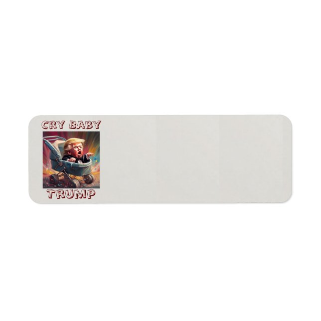 Etiqueta de la dirección de devolución del bebé Tr (Frente)