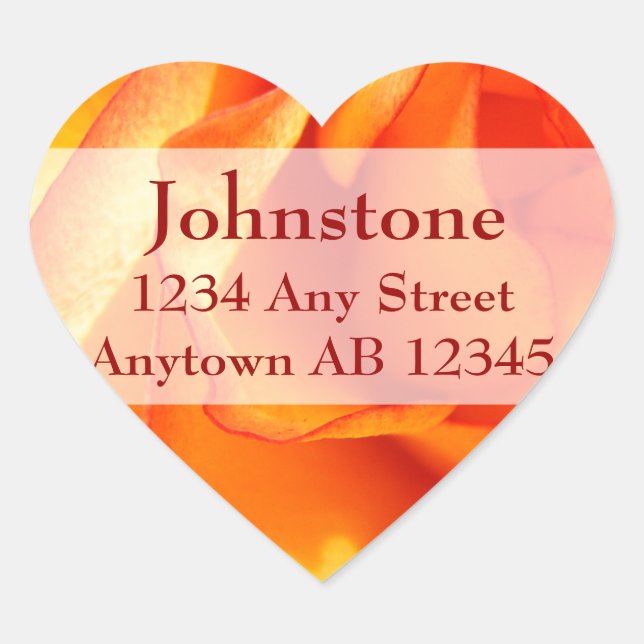 Etiqueta de la dirección de devolución del Boda de (Anverso)