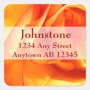 Etiqueta de la dirección de devolución del Boda de