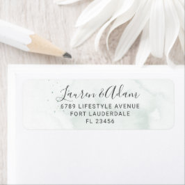 Etiqueta de la dirección de devolución del Boda ve