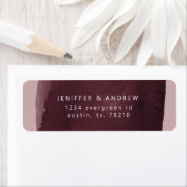 etiqueta de la dirección de devolución del lavado