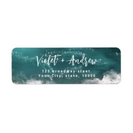 Etiqueta de la dirección de devolución del océano