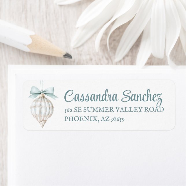 Etiqueta de la dirección de devolución del Ornamen (In situ)