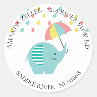 Etiqueta de la dirección de devolución del paragua