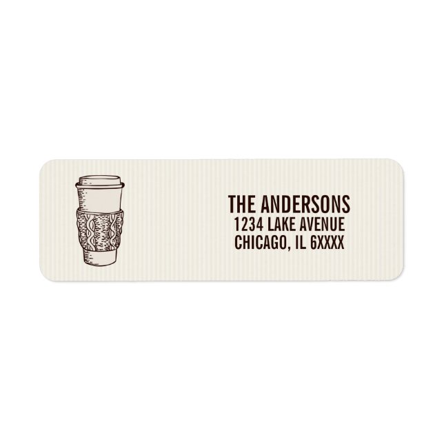 Etiqueta de la dirección de Holiday Essentials War (Frente)