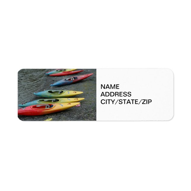 ETIQUETA DE LA DIRECCIÓN DE KAYAKER (Frente)