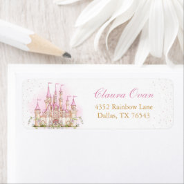 Etiqueta de la dirección de la fiesta de cumpleaño