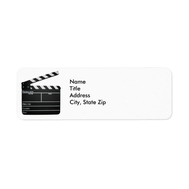 Etiqueta de la dirección de la película de la piza (Frente)