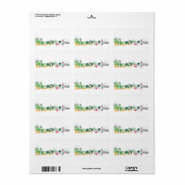 Etiqueta de la dirección de la planta