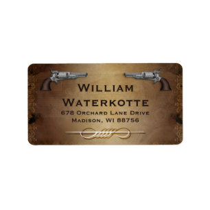 Etiqueta de la dirección de la tienda de la rebeli