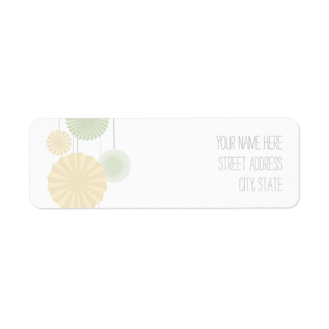 Etiqueta de la dirección de las cintas (Frente)