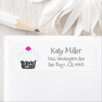 Etiqueta de la dirección de los Chicas de tarta de