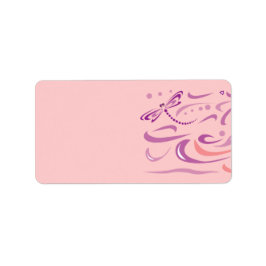 Etiqueta de la dirección de nombre del bebé DRAGON