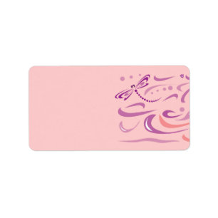 Etiqueta de la dirección de nombre del bebé DRAGON