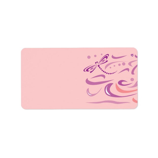 Etiqueta de la dirección de nombre del bebé DRAGON (Frente)