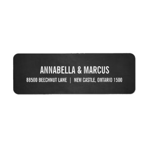 ETIQUETA DE LA DIRECCIÓN DE REGRESO DE LA TIPOGRAF