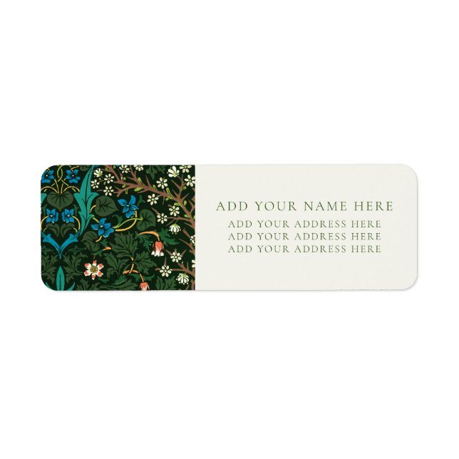 ETIQUETA DE LA DIRECCIÓN DE REGRESO DE WILLIAM MOR (Frente)