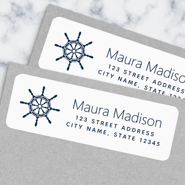 Etiqueta de la dirección de retorno azul oscuro de (Subido por el creador)