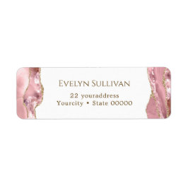 Etiqueta de la dirección de retorno de agendas de