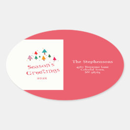 Etiqueta de la dirección de retorno de árboles de 