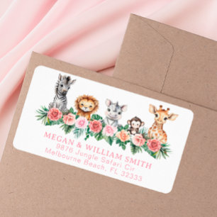 Etiqueta de la dirección de retorno de Baby Shower