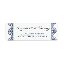 Etiqueta de la dirección de retorno de la barra az