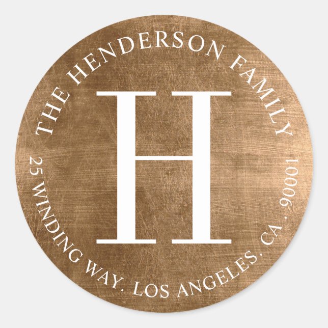 Etiqueta de la dirección de retorno de la circular (Anverso)